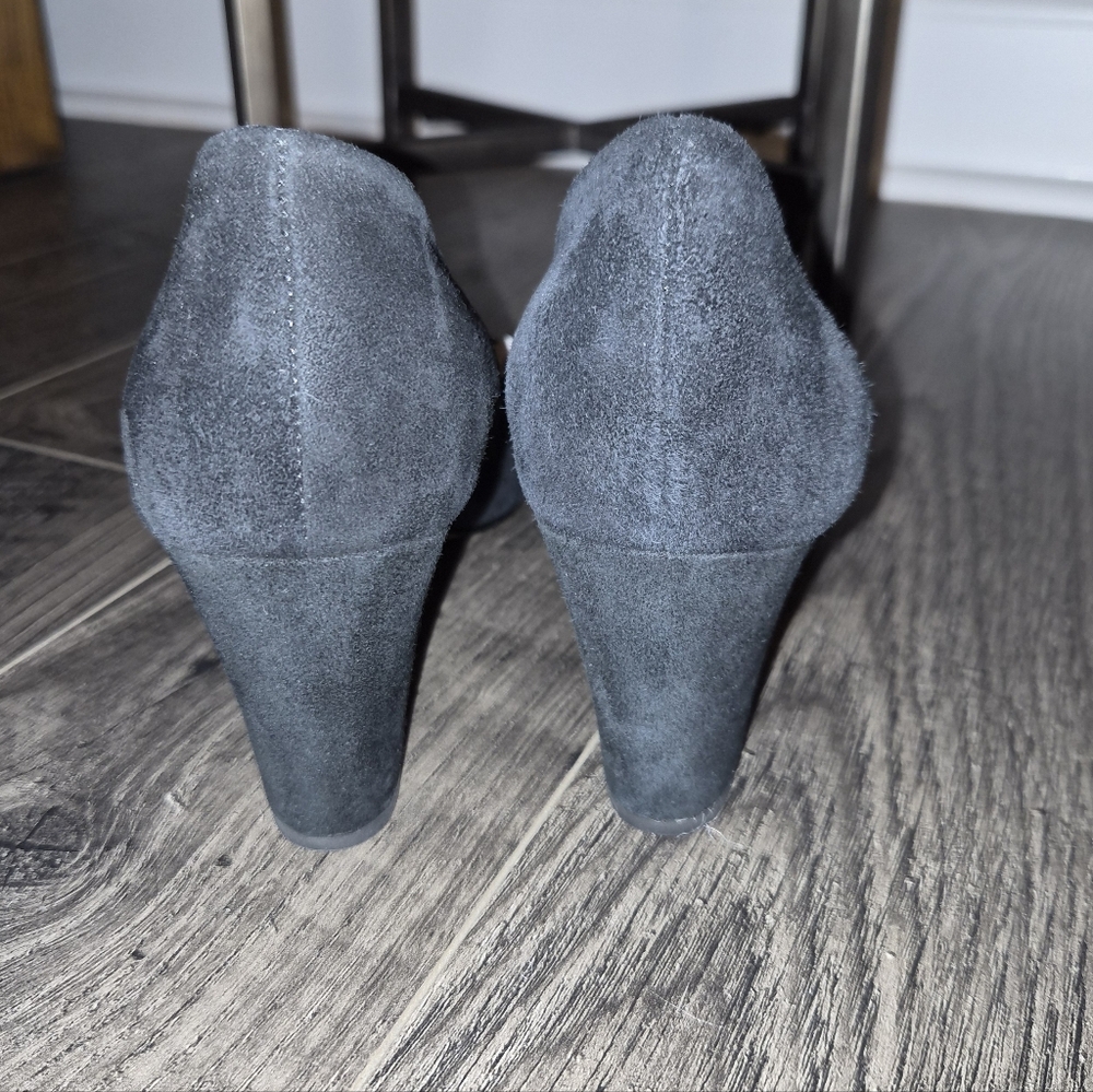 Botkier New York Black Pointed Toe Wedge Heels Pumps Women’s Size 7.5 - Picture 5 of 8